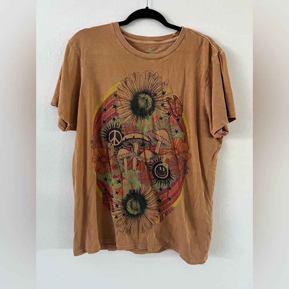 O'Neill Tan Graphic Short Sleeve Tee